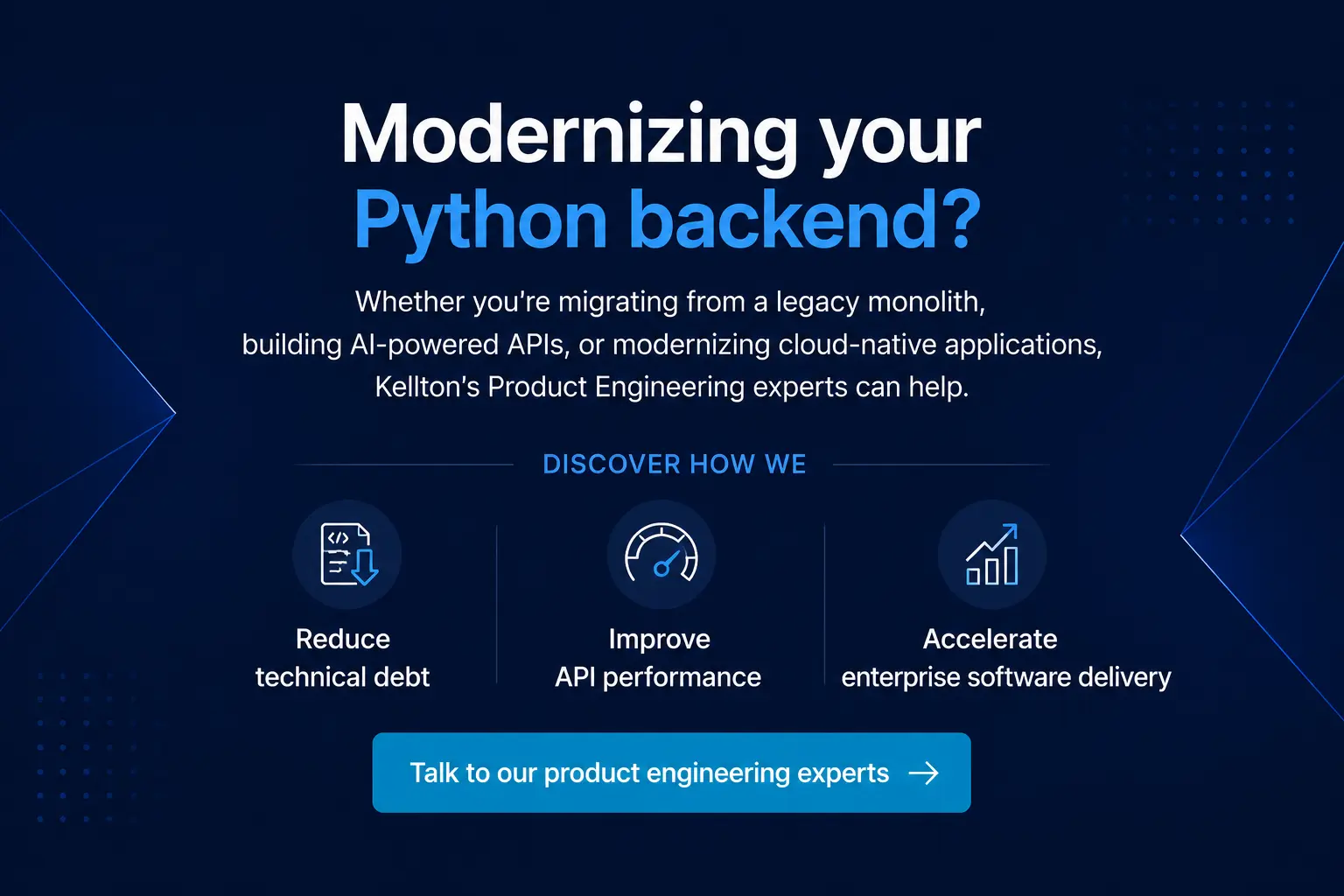 Modernizing your Python backend